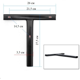 Стойка Т-образная для спинки кресла