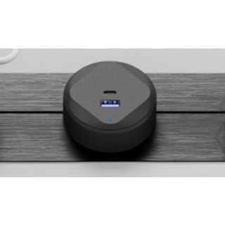Адаптер трековой розетки USB/Type-C T21R-B.N черный